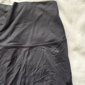 Gymshark Black Ribbed High-Waist Shorts